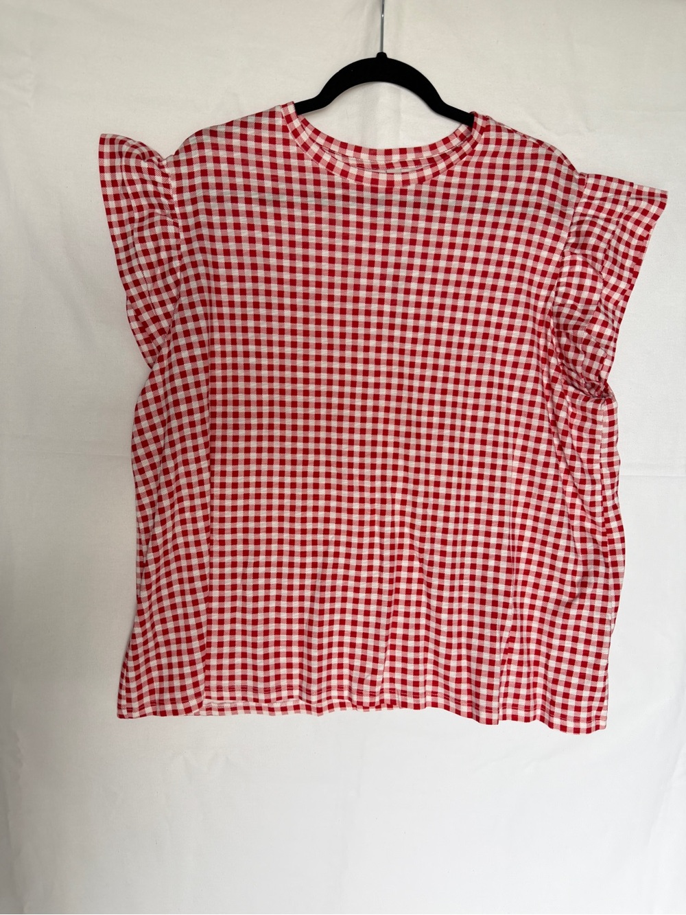 Torrid NWT GINGHAM RUFFLE SLEEVE TOP 1X